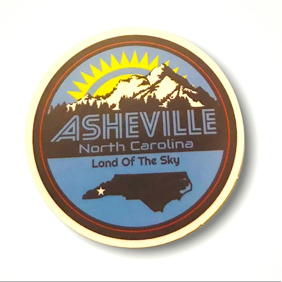 AsheVille North Carolina Matte Finish PVC Removable Waterproof Decor Accent St… - Picture 3 of 9